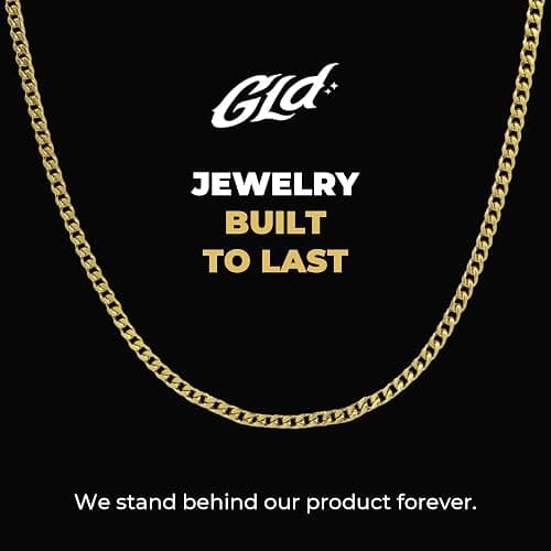 GLD Cuban Link Chain for Men and Women - Gold-Plated Micro Cuban Chain with Premium Storage Travel Pouch - Snatch-Proof Clasp, Sweat-Proof and Fade-Resistant - Lifetime Quality, Designed in Miami thumbnail 7