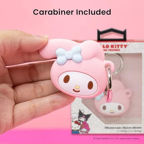 iFace Sanrio Friends Special Edition Silicone Protective Cover [ Compatible with Apple AirTag/AirTag 2 ][Cute Character Case Holder] [Carabiner Keychain Clip Included] - My Melody thumbnail 4