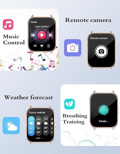 Smart Watch Answer/Make Call,Smart Watches for Women Men 1.85"HD Screen | Fitness watch with SpO2 Heart Rate Sleep Monitor Step Counter IP68 Waterproof 100+ Sports Mode for Android iOS (2 Bands) thumbnail 7