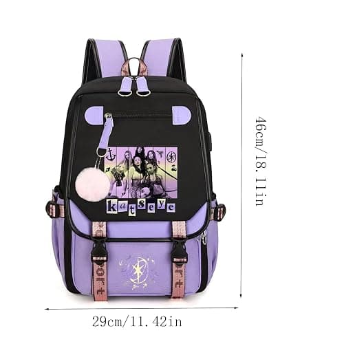 BTLYUIOAPE Katseye Backpack Katseye Merch Campus Bag Lightweight Travel New Semester Gifts Korea Pop Backpack For Fans thumbnail 3