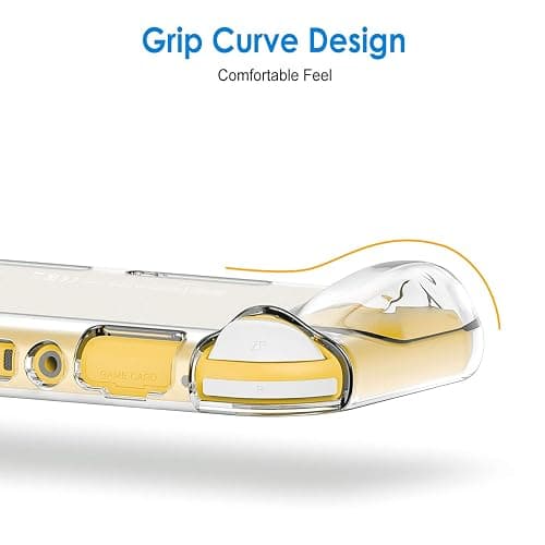 JETech Grip Case for Nintendo Switch Lite, HD Clear | Ergonomic Grip Design, Shock-Absorbing Protection, Anti-Scratch Clear Back, Slim Fit thumbnail 4