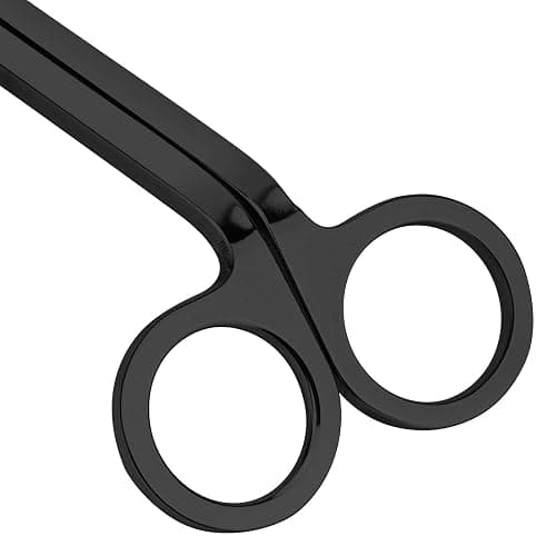 CHEFBEE Black Polished Stainless Steel Candle Wick Trimmer Wick Clipper Cutter, Scissors, Reaches Deep Into Candles to Cut Spent Cord, Allow Cleaner Burn and Prevent Soot Buildup thumbnail 4