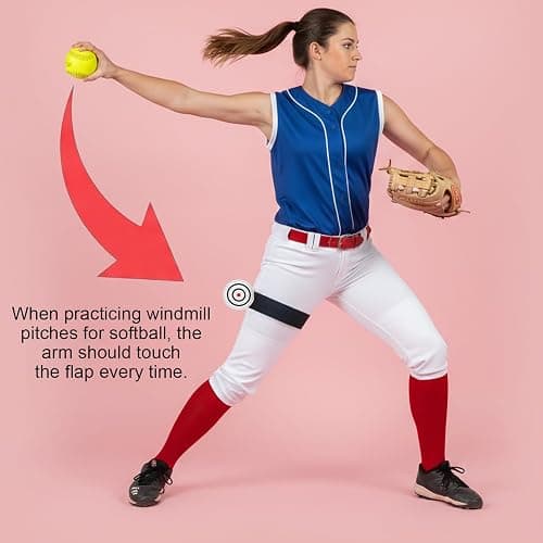 Molain Circle Baseball Softball Training Equipment, Pitching Trainer for Arm Mechanics & Muscle Memory Development (Black) thumbnail 2