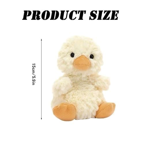 JNGTKL Duck Teddy, 15cm Duck Toy, Yellow Duck Plush, Soft Plush Toy, Sweet Duck Doll, Small Duck Lovely Doll, Warm Plush Duck Gifts For Valentine's Day Children's Day Birthday thumbnail 3