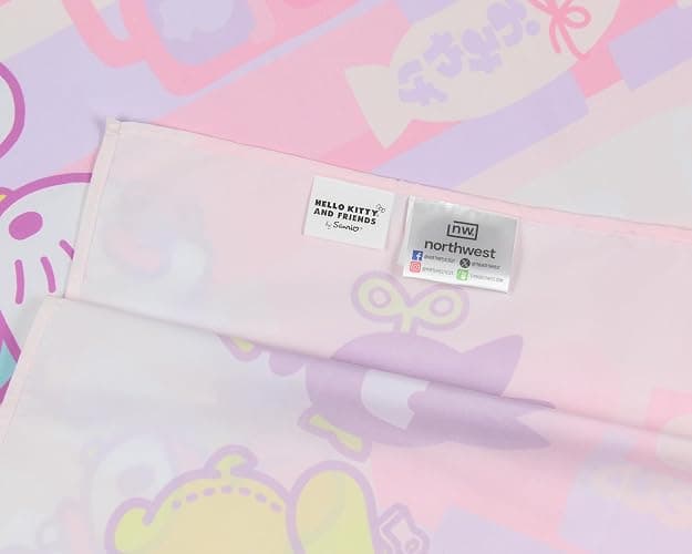 Northwest Sanrio Hello Kitty and Friends Tokyo City Pop Art Tapestry for Bedroom Wall Hanging for Living Room Dorm Home Decor 40"x34" thumbnail 4
