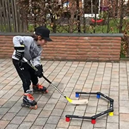 Potent Digital Stickhandling Trainer 2.0 with App-Enabled Training, Built-in Scoreboard & Countdown Timer - Practice Puck Control & Reaction Times, Portable On & Off Ice Hockey Training Aid thumbnail 9