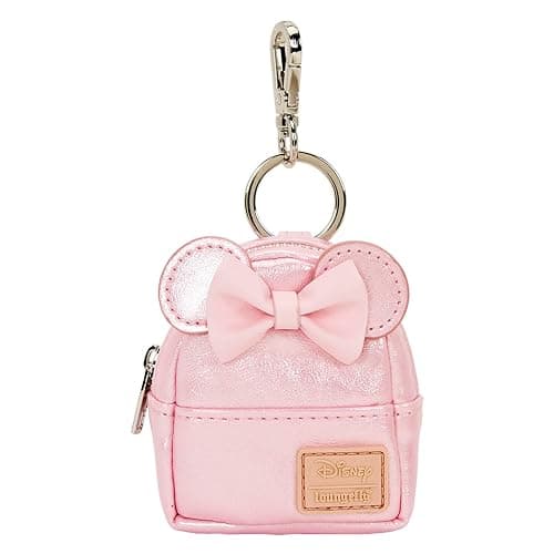 Loungefly Minnie Mouse Glitter Mystery Mini Backpack Keychain Charm thumbnail 7