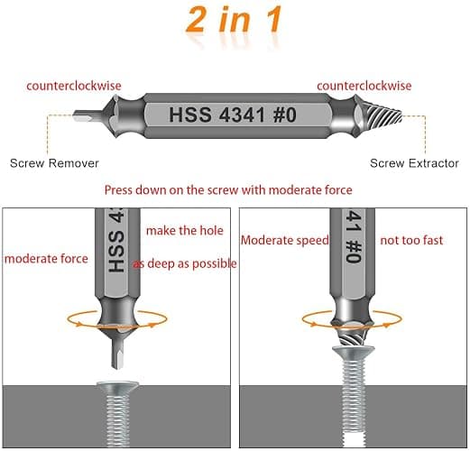 Gifts for Men,Damaged Screw Extractor Set,Valentines Day Gifts for Him Her Men Boyfriend,Mens Gifts for Dad,Husband,Stripped Screws Nuts & Bolts Drill Bit Tools for Easy Removal of Rusty Broken Screw thumbnail 3