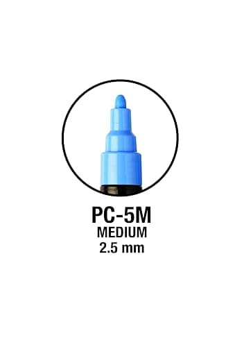 Posca Pens PC-5M Medium Acrylic Felt Tip Coloured Permanent Paint Markers for Adults and Kids. Perfect for Colouring, Fabric, Graffiti, Watercolour, Outline Drawing, Window and Glass Art. 8 Pack thumbnail 4