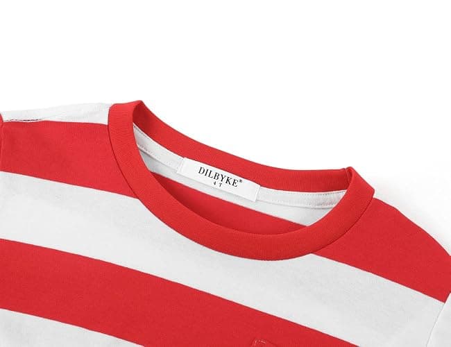 DILBYKE Boys Girl Long Sleeve Striped Crew Neckline T-Shirts Kid Tee thumbnail 5