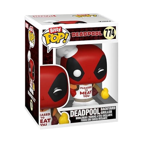 Funko Bitty POP! Deadpool - BBQ Master , 4-Pack and A Surprise Mystery Mini Figure - 0.9 Inch (2.2 Cm) Collectable - Stackable Display Shelf Included - Gift Idea - Party Bags Stocking - Cake Topper thumbnail 3