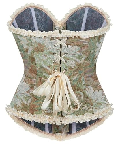 Alivila.Y Fashion Womens Lace Up Corset Top Overbust Body Shaper Bustier Corsets for Women thumbnail 2