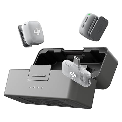 DJI Mic Mini 2 (2 TX + 1 Mobile RX + Charging Case), Lavalier Wireless Vlogging Mic for iPhone/Android/Camera, Bluetooth Microphone, Plug-and-Play, 90h Battery, Streaming, Noise Cancelling - Image 1