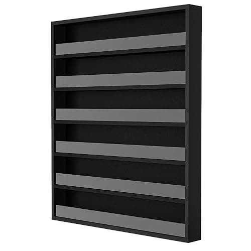 Bonnlo 6 Tiers Nail Polish Organiser Wall Mounted, 22inch nail varnish storage, Acrylic Display Shelves Stand Holder, Black thumbnail 7