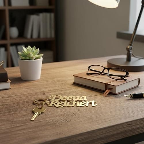 Personalised custom Letter Name Keychain Stainless Steel Zinc plated fine carved 3D letter keychain pendant for gifts thumbnail 3