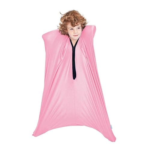 SANHO Dynamic Movement Sensory Sock Body Sock, Medium,6-9 Years Old, 47''H X 27''W, Good for Height:41"-51",Pink thumbnail 2