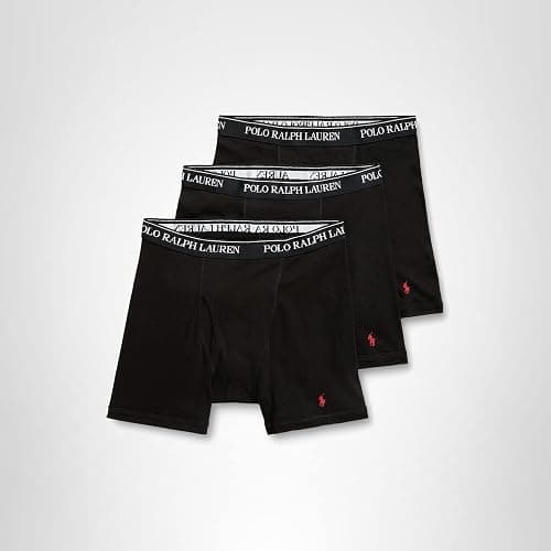 POLO RALPH LAUREN Men's Classic Fit Cotton Boxer Briefs, Trunks & Long Leg Available, 3-Pack thumbnail 6