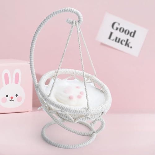 17Cm Doll Chair seat - Compatible with Labubu Doll Handmade Doll Furniture Accessories Chairs - Image 1