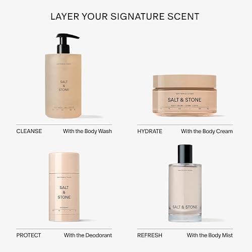 Salt & Stone Body Cream – Saffron & Cedar | Hydrating Formula with Seaweed Extracts, Spirulina & Squalane | Deep Hydration, Skin Barrier Support & Healthy Glow | for all Skin Types (6.7 fl oz) thumbnail 8