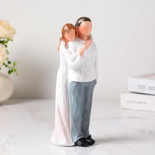 BUTILIVEEN Dad and Adult Daughter Figurines, Gifts for Dad from Daughter for Father’s Day, Christmas and Wedding, Father of The Bride Gifts, 8inch, Resin thumbnail 4