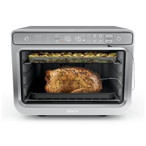 Ninja Prestige Smart XL with Pro Cook System 10-in-1 Air Fry Digital Countertop Convection Toaster Oven with Air Fry, Air Roast, Broil & Bake, Pro Cook Thermometer, 1800 Watts, Stainless Steel, DT551 - Image 1