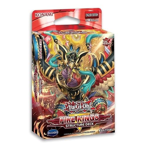 Yu Gi Oh! Structure Deck Fire Kings (Reprint), Rot, 2.4 cm x 9.1 cm x 0.1 cm - Image 1