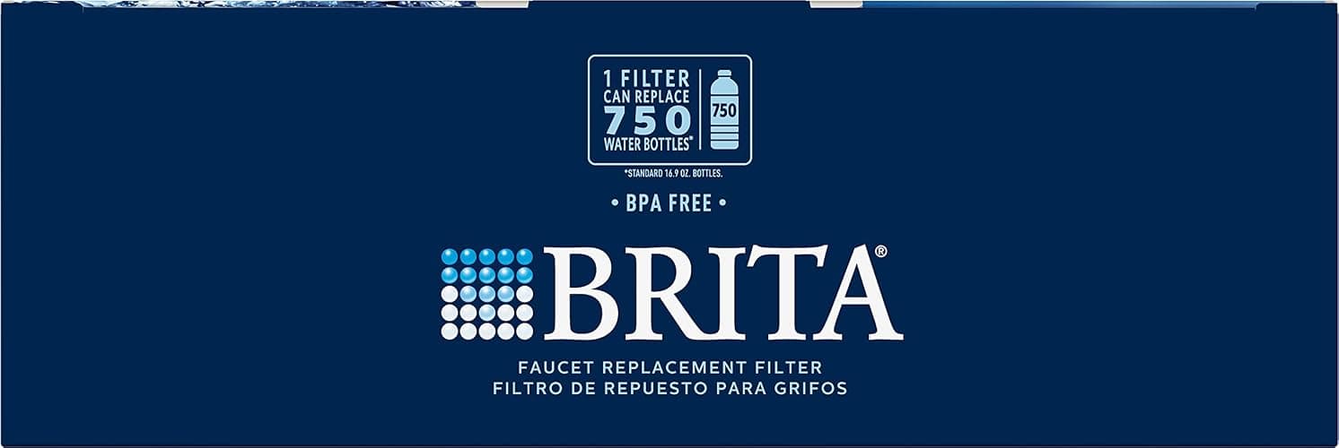 Brita Replacement Water Filter for Faucet Mount, Removes 99% of Lead, Sink Filtration System, Chrome, 3 Count thumbnail 12
