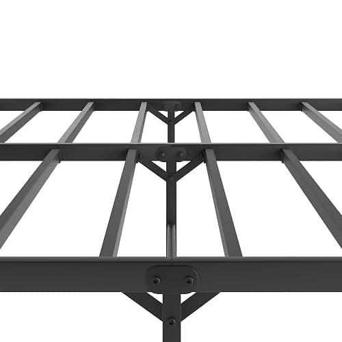 Heavy Duty Metal Platform Bed Frame with Underbed Storage Queen Size Bed Frame with Headboard No Box Spring Needed Mattress Foundation, Black thumbnail 4