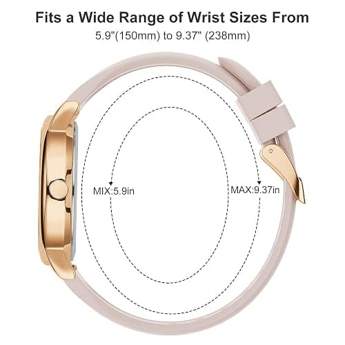 GOLDEN HOUR Waterproof Nurse Watch for Medical Professionals, Students Women Men - Military Time Luminouse Easy Read Dial, 24 Hour with Second Hand, Colorful Silicone Band thumbnail 3
