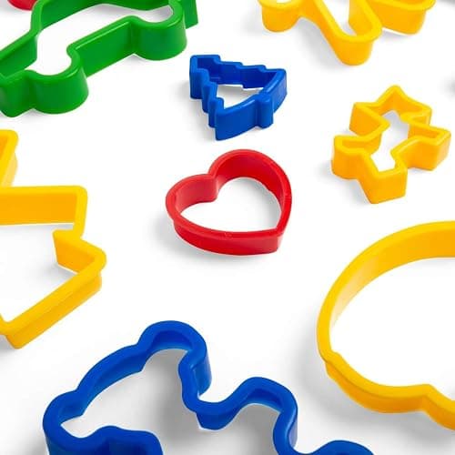 Bigjigs Toys Jar of 24 Pastry Cutters Cookie Cutter Baking Set for Children | 24 Cookie Cutter Shapes in Different Sizes & Colours, Easy to Clean, Stored in Large Jar, Age 3+ thumbnail 5