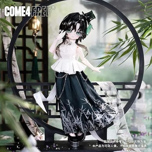 LEBOO BJD Blind Box, Minty's Fortune Wish Scroll Series 8.9'' Ball Jointed Doll Cute Dress up Doll with Joints, Collectible Action Figure Gift Ages 15 and Up thumbnail 8