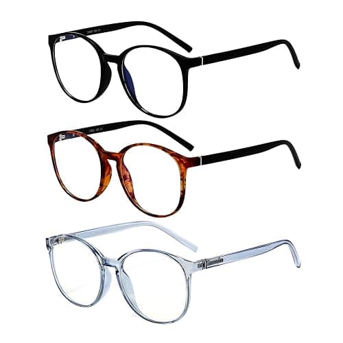 ACMPOOFDD 3 Pack Blue Light Blocking Glasses For Woman/Men Elastic Eyeglass Legs Computer Gaming Glasses Clear Blue Light thumbnail 2