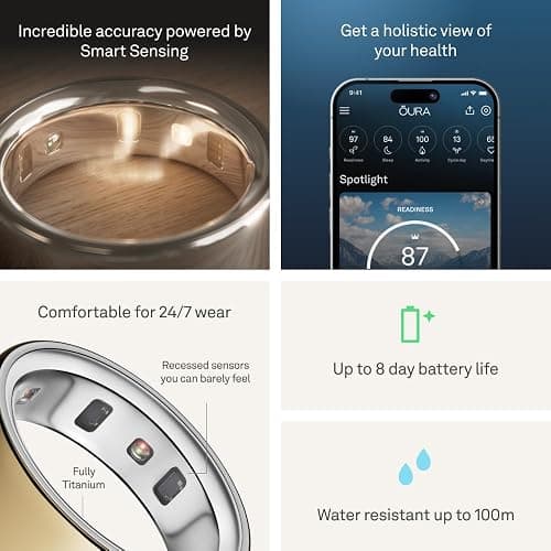 Oura Ring 4 - Gold - Size 10 - Size Before You Buy thumbnail 5