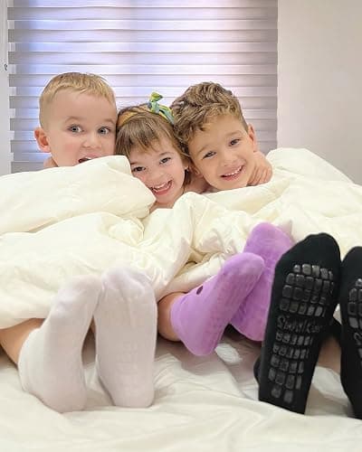 Simply Kids Baby Non-Slip Ankle Socks – Superior Grip, Soft Cotton, for Active Toddler Girls & Boys (Ages 0-7) thumbnail 2