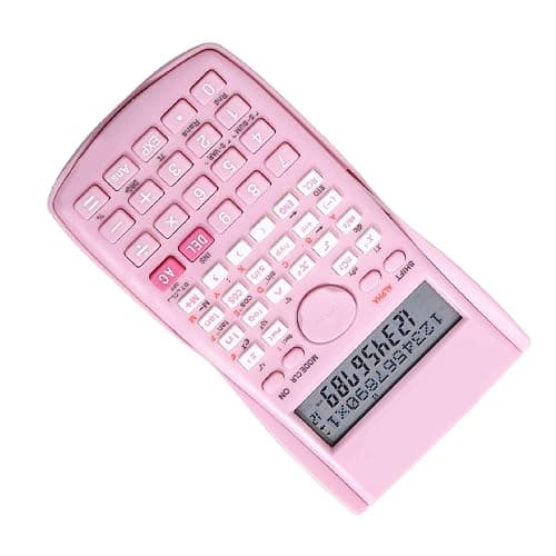 Tiiyee Scientific Calculator, 12 Digit 240 Functions Scientific Math Calculator Desktop with Sliding Hard Cover for Middle and High School Supplies Students Teachers College Business(Sakura Pink) thumbnail 8