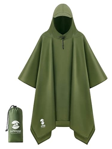 Hooded Rain Poncho - Image 1