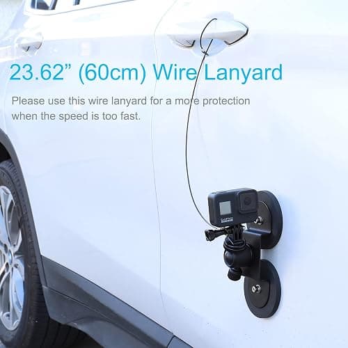 PellKing Magnet Camera Mount for GoPro 13/Insta360 X5/X4/X3,Heavy-Duty Metal Car Magnetic Camera Mount with 360 Degree Rotation Ball Head for Car,Compatible with GoPro Hero 13 12 11 Black 8/7/6/5,Etc thumbnail 7