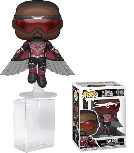 Anthony Mackie Falcon Captain America #812 Facsimile Signed Reprint Laser Autographed Funko POP! Movies Marvel Figurine with Protector Case thumbnail 3