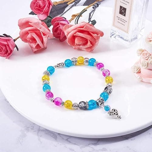 PH PandaHall 200pcs Large Hole Spacer Beads Tibetan Alloy Antique Silver Donut Rondelle Jewelry Spacers for Bracelet Jewelry Making, 8x2mm, Hole: 3mm thumbnail 8