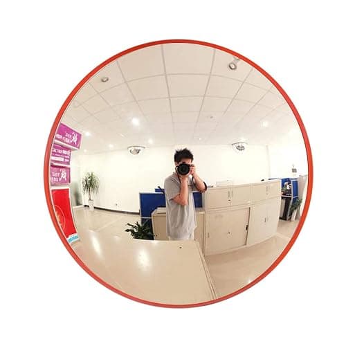 Convex Mirrors for Blind Spot - 30 cm Diameter - Round - Wall Mounted Unbreakable Surveillance Security Curved Mirror - 130 Degree Wide Angle - Image 1