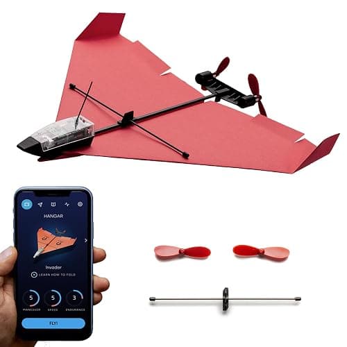 POWERUP 4.0 The Next-Generation Smartphone Controlled Paper Airplane Kit, RC Controlled. Easy to Fly with Autopilot & Gyro Stabilizer. for Hobbyists, Pilots, Tinkerers. - Image 1