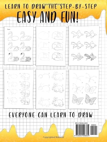 How to Draw Coolest Things Animals: Simple and Fun Guide that Teaches Kids to Sketching Step by Step Dogs, Cats, Lions, Elephants, Dolphins thumbnail 2