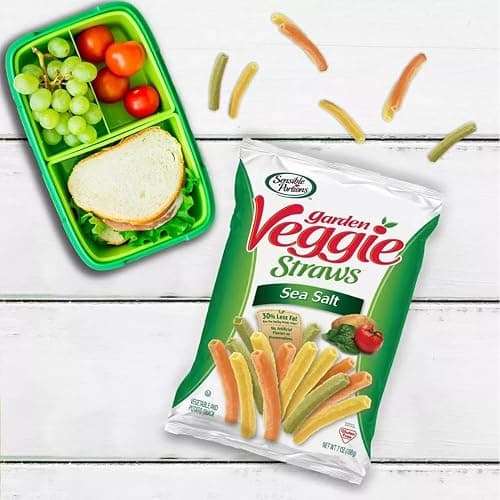 Veggie Straw Variety Pack - Assortment of Garden Sea Salt, Cheddar Cheese and Zesty Ranch Snack Size - Care Package Gift Box Gluten Free (30 Count) thumbnail 4