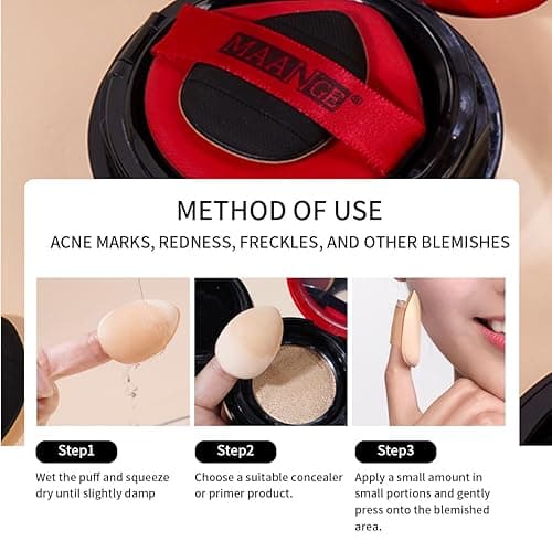 MAANGE Makeup Brushes, 49 Pcs Makeup Tool Set Premium Synthetic Makeup Brush Set Foundation Powder Concealers Eye Blush Make Up Brush Kit (Black/Silver, 49 Piece Set) - Black/Silver thumbnail 6