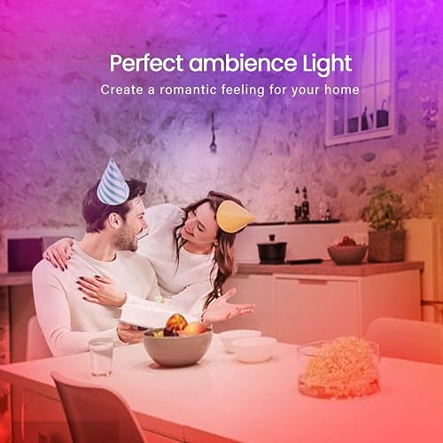 GUPUP LED Lights Strip 100 FT, LED Lights for Bedroom 100ft, RGB Rope Light for Room, Bluetooth APP Control,Color Changing Strip, Sync with Music,para Cuarto, for Bedroom Home Party Decoration thumbnail 4