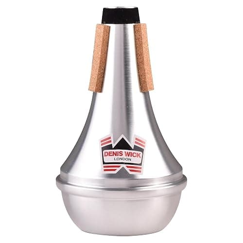 Denis Wick Straight Mute for Trumpet or Cornet, 5504 - Hand-Spun Aluminum Mute with Natural Cork - Brilliant Tone, Reliable Intonation & Tight-Bell Fit for Performance - 6.1 x 3.4 x 3.4 In, 2.26 oz - Image 1