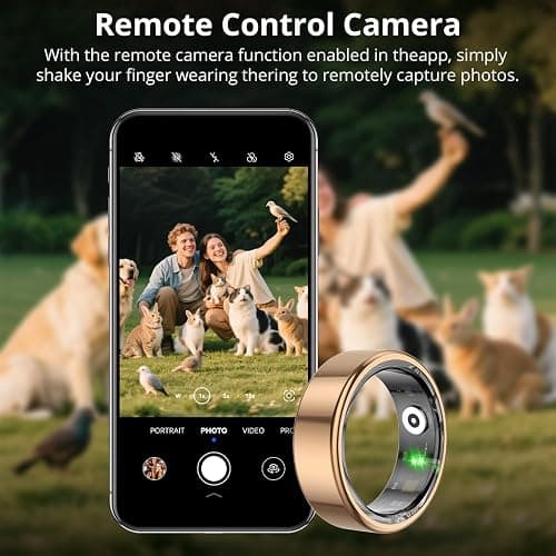 COLMI R02 Smart Ring, a Smart Ring for Women and Men, with a Charging case, Supports Heart Rate, Blood Oxygen, Sleep Health Monitoring, and Sports Tracking Ring. (Rose Gold, 7#) thumbnail 8