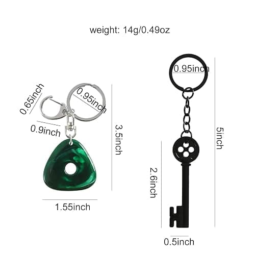 Cumwoen Key and Stone Keychains Matching Set Pendant Key Chains Accessories thumbnail 2