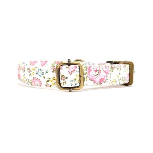 Personalized Dog Collar with Name and Phone Number Engraved,Adjustable Custom Puppy Collar,Organic Cotton Pet Collar for Small Medium Large Boy Girl Dogs thumbnail 4