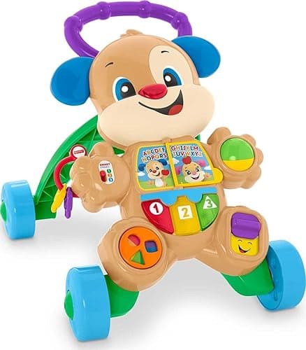 Fisher-Price Baby Toy Laugh & Learn Smart Stages Learn with Puppy Walker with Music Lights & Activities for Infants Ages 6+ Months - Puppy Walker